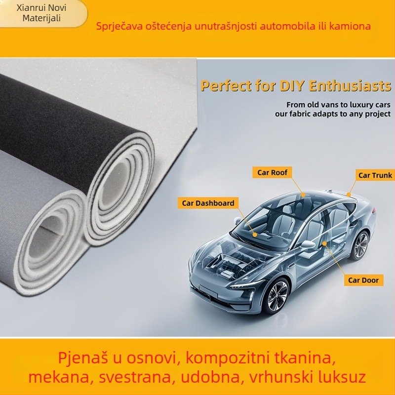 Tkanina za presvlaku krova automobila od merceriziranog velura; jednostavan stil; marka Xianrui New Materials
