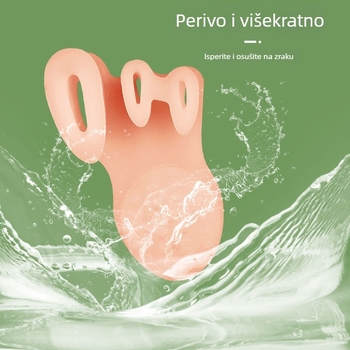 Troprstni odjeljivač prstiju stopala s tri otvora, masažer za stopalo, jastučić prednjeg dijela potplata, nevidljivi klips za prste, korektor hallux valgus
