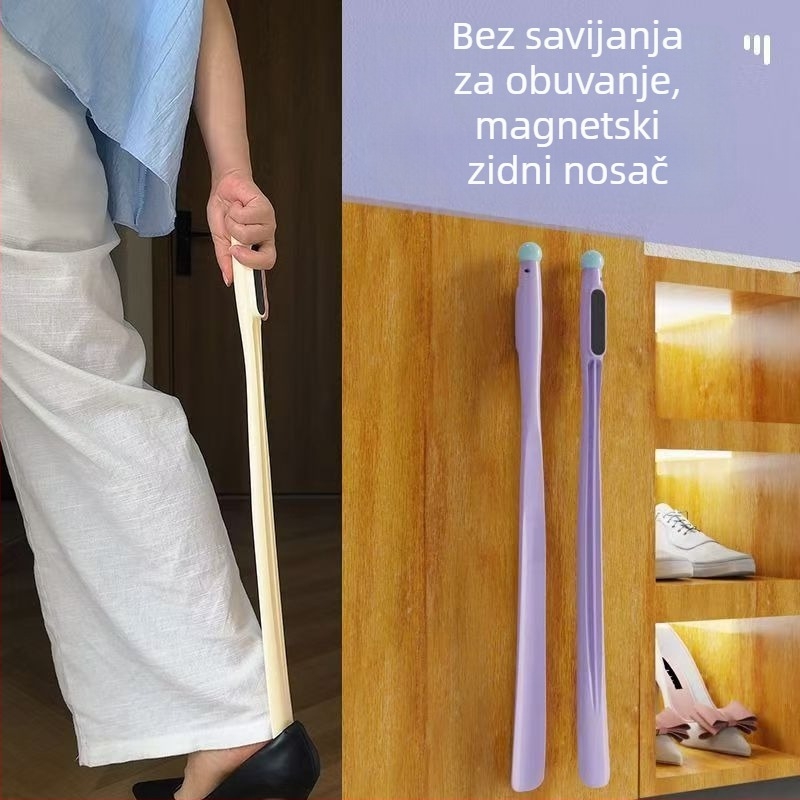 Dugački držač cipela, ne savijajući dizajn, za starije osobe i trudnice
