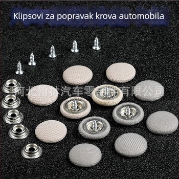 Set kopči za strop automobila – 60 kopči za strop, 60 čepića za pričvršćivanje, odvijač, mjerač; kompatibilan s 90% GM modela