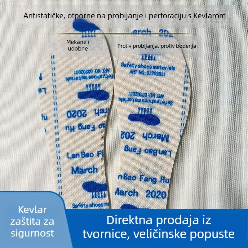Kevlar anti-probojni ulošci za obuću – cijeli ulošak, 3,3 mm, vanjska upotreba