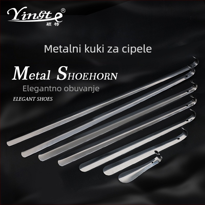 Metalni štap za cipele s ohnutim kukom, produženi dizajn, model 80627-80632, debljina 1,2 mm, za kućnu upotrebu