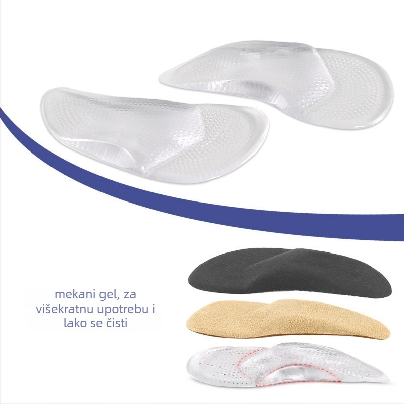 Gel potpora luka stopala, polu ulošci, unisex, ortopedski ulošci za svakodnevnu upotrebu