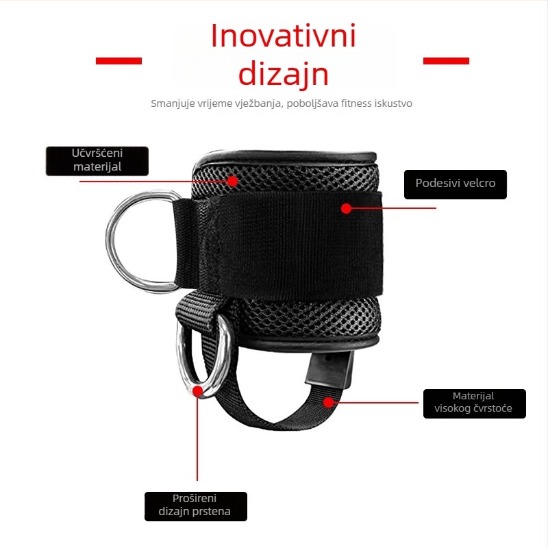 Podrška za gležanj A20 za trening nogu – djelomična podrška, elastčna kompresija, pogodna za fitness