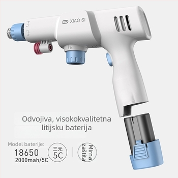 Bežični stroj za pranje automobila s litijskom baterijom, 16V, 100W, 5 m crijevo, maksimalni tlak 1 MPa, protok 2,9 L
