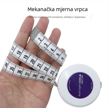 Three Gang mjerač trake za odjeću i šivanje — materijal: teleća koža nano-sintetska; raspon mjerenja 150 mm; kućna upotreba