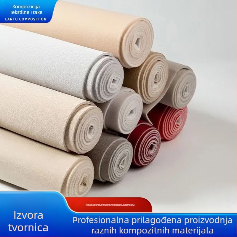Tkanina za unutarnji strop automobila s visokim udjelom pjene, originalna automobilska tkanina, prilagođeni uzorak i logo