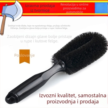 Četka za čišćenje hub kotača s okruglom glavom, tvrde dlačice – za čišćenje diskova i guma
