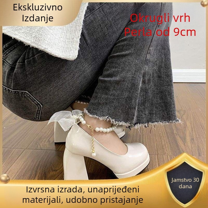 Mary Jane sandale s remenčićima, PU gornji dio, PU unutrašnjost, gumeni potplat, niski pet do 3 cm, proljeće 2024 izlazak