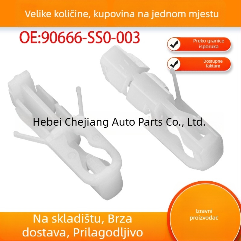 Klip za pričvršćivanje zaštitne ploče unutarnje obloge krova automobila — Carmith Auto Parts CJ-c668; kompatibilno s Honda Acura 90666SS0003 i Honda magi rhythm akira