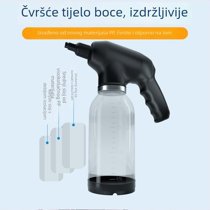 Električna pjena sprej boca za pranje automobila, prijenosna bežična, 12V 18W, 2000 ml, 600 g, PC+ABS