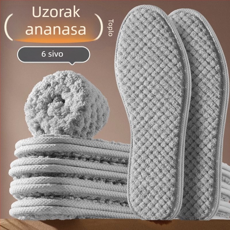 Vunene uloške za cipele, s flanelnom podstavom, cijeli ulošci, topla udobnost