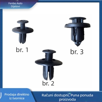 Auto klipovi za stropne ploče, branike, ploče vrata i unutarnje oplate blatnjaka — Model 006; za Hyundai i Kia; kompatibilno s Honda; tvorničko podrijetlo