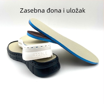 Potplat za cipele — Coconut Sole model, PVC materijal; brend qdsole; pogodan za ručno pletene cipele; široka stopala; za sve sezone
