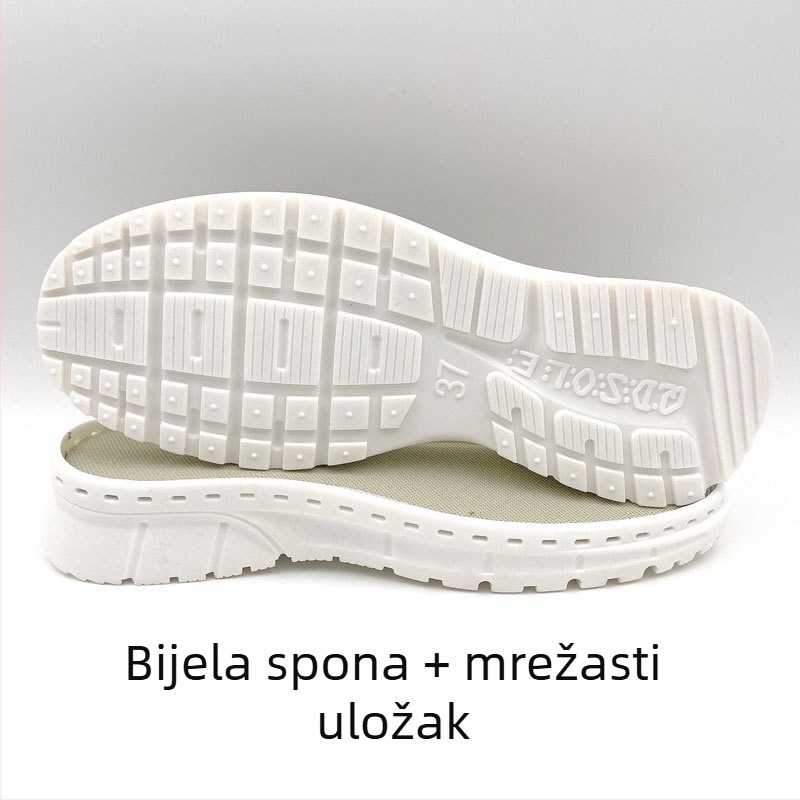 Potplat za cipele — Coconut Sole model, PVC materijal; brend qdsole; pogodan za ručno pletene cipele; široka stopala; za sve sezone
