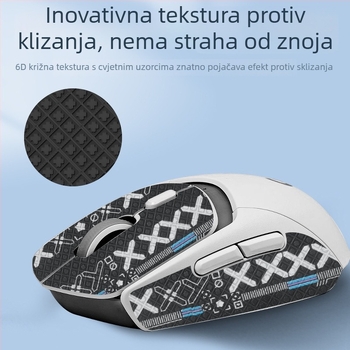 Antislip naljepnica za miša Logitech G309 – upija znoj, vodootporna i otporna na habanje, potpuno pokrivanje dlana i stražnjeg dijela