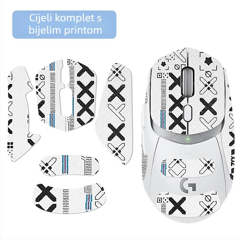 Antislip naljepnica za miša Logitech G309 – upija znoj, vodootporna i otporna na habanje, potpuno pokrivanje dlana i stražnjeg dijela