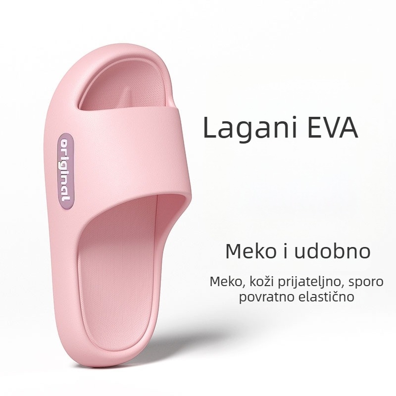 Papuče za parove s protivkliznim EVA gornjim dijelom i EVA đonom, višinu podizanjem debelim đonom, injekcijski oblikovan đon, za kućnu upotrebu