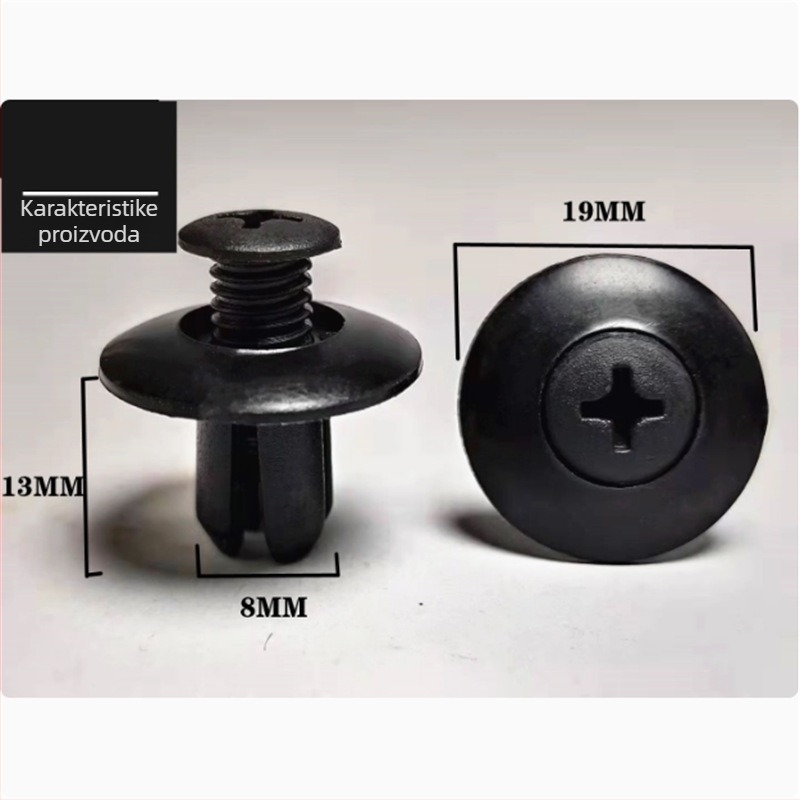 8mm ekspanzijski vijkasti za univerzalne modele; PP plastika; opća kompatibilnost; šifra proizvoda: 8mm expansion screw buckle