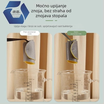 Uložak za bosu nogu, prozračan, s dezodoransom i upijanjem znoja, izuzetno mekan pjenu s ledom osjetom, elastični latex i vlaknasta tkanina; pogodno za tenisice, kožne cipele i čizme, casual i radne cipele; model 5107