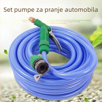 Pistolj visoke tlaka vode za pranje auta i dvorišta – tijelo od inženjerskih plastika, mlaznica od legure, domet 6–9 m, temperatura vode na ulazu do 40°C