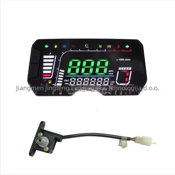 Modificirani instrument ploča za motocikl s naponom, razinom ulja, obrtajima i LED zaslonom kilometraže (Marka: JG; Model: Opća modifikacija; Primjenjivi modeli: Opća modifikacija; Obrada i prilagodba: Ne)