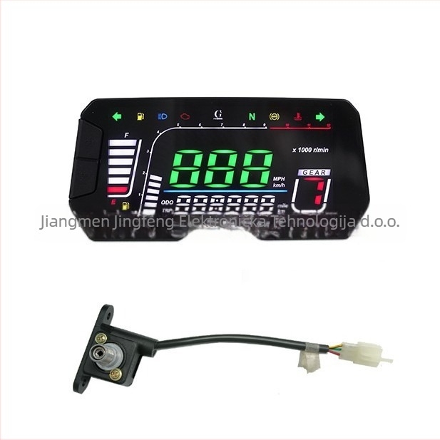 Modificirani instrument ploča za motocikl s naponom, razinom ulja, obrtajima i LED zaslonom kilometraže (Marka: JG; Model: Opća modifikacija; Primjenjivi modeli: Opća modifikacija; Obrada i prilagodba: Ne)
