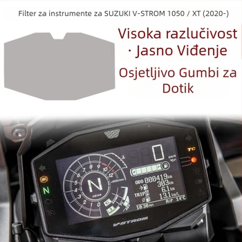Folija za zaštitu instrument ploče Suzuki GSX-R1000R i V-Strom 1050, otporna na ogrebotine