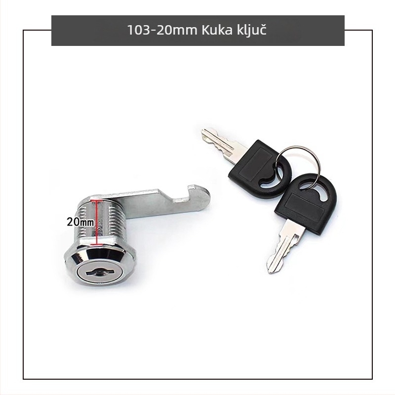 Dokumentarni brava za poštanske sandučiće i uredske ormariće | Cinkova legura, Model 103, komercijalna upotreba, moderan minimalistički dizajn, prilagodljiva obrada