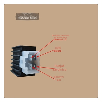 Regulator napona za motocikl WY125 – 12V, GY6125 poluvalni ispravljač i regulator, kompatibilan s Hondom