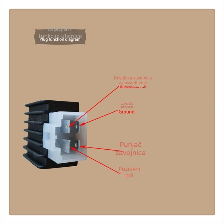 Regulator napona za motocikl WY125 – 12V, GY6125 poluvalni ispravljač i regulator, kompatibilan s Hondom