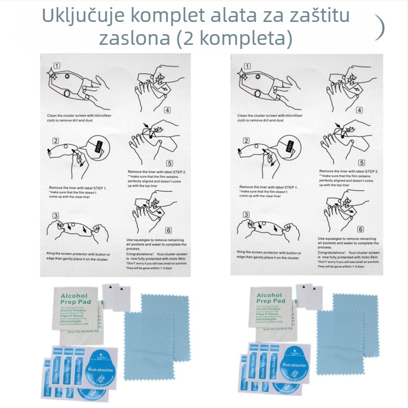 Zaštitni film za instrument ploču motocikla, otporan na ogrebotine, kompatibilan s 650TRG