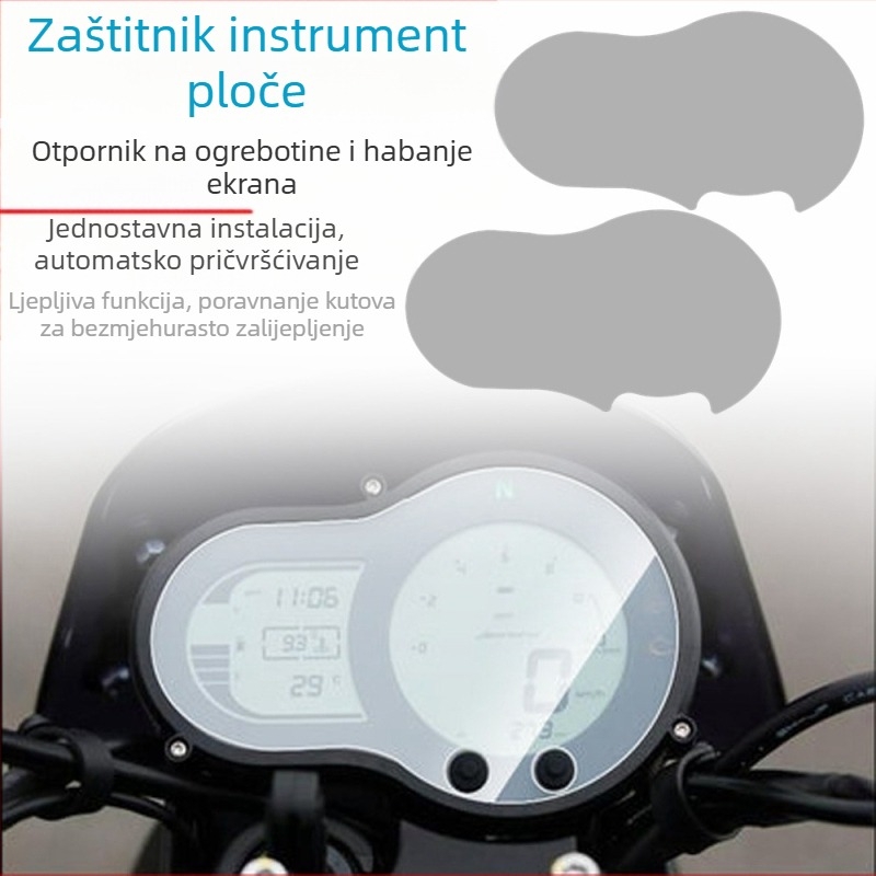 Zaštitna folija za instrument ploču motocikla, otporna na ogrebotine, za Benelli Leoncino 500