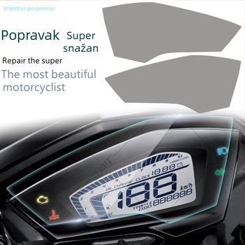 Zaštitna folija za instrument ploču motocikla, otporna na ogrebotine, kompatibilna s Yamaha FORCE155 i Linhai 175