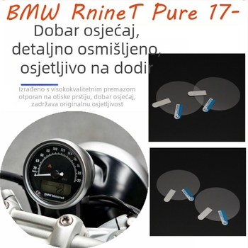 Zaštitni film za instrument ploču BMW RnineT 2017–2021; otporan na ogrebotine; otporan na eksplozije.