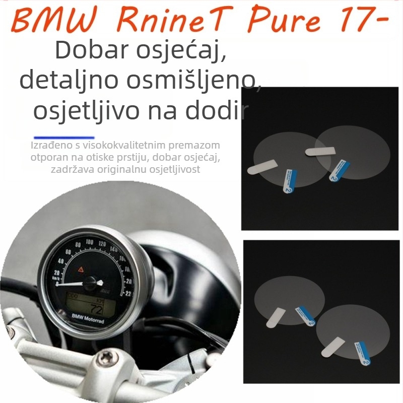 Zaštitni film za instrument ploču BMW RnineT 2017–2021; otporan na ogrebotine; otporan na eksplozije.