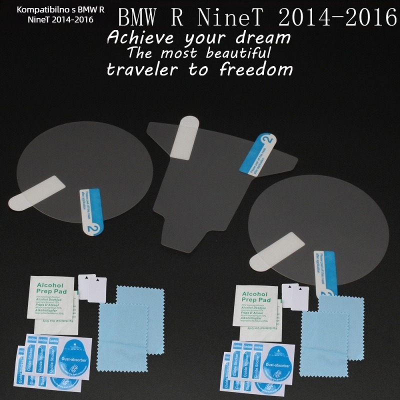BMW R NineT 2014-2016 zaštitni film za instrument ploču, otporan na ogrebotine