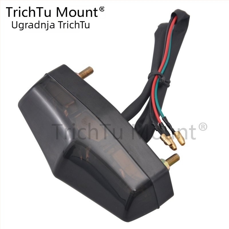 LED stražnje svjetlo za motocikl - univerzalno, 12V, 50W, HL00437 model, TrichTu Mount