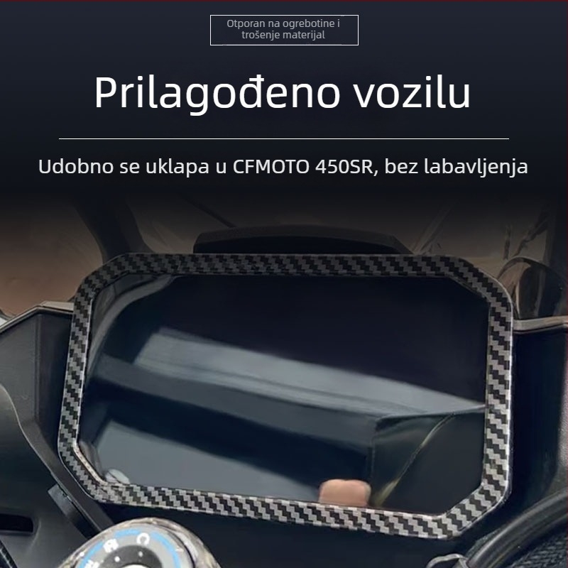 Kryt instrument ploče CFmoto 450 serije – dekorativna ploča, PMMA leća, ABS okvir, vodootporno brtvljenje