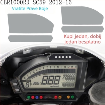 Zaštitni film za ploču instrumenata Honda CBR1000RR SC59 12-16, otporan na ogrebotine