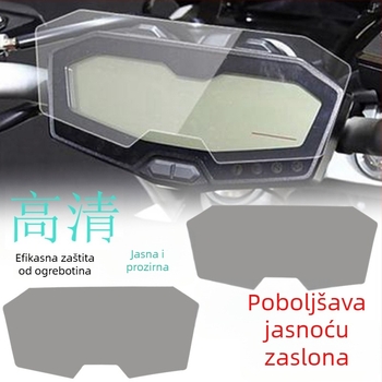 Za Yamaha FZ-07/MT-07 (2014–2021) i TRACER 700 zaštitni film za ploču instrumenta – otporan na ogrebotine