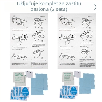 Za Yamaha FZ-07/MT-07 (2014–2021) i TRACER 700 zaštitni film za ploču instrumenta – otporan na ogrebotine