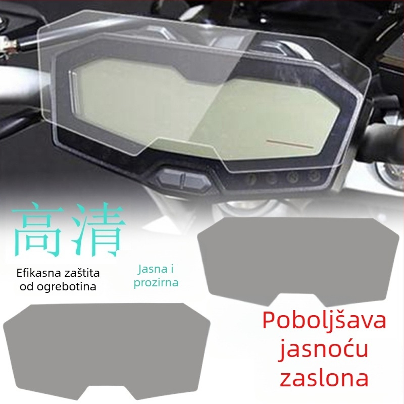 Za Yamaha FZ-07/MT-07 (2014–2021) i TRACER 700 zaštitni film za ploču instrumenta – otporan na ogrebotine