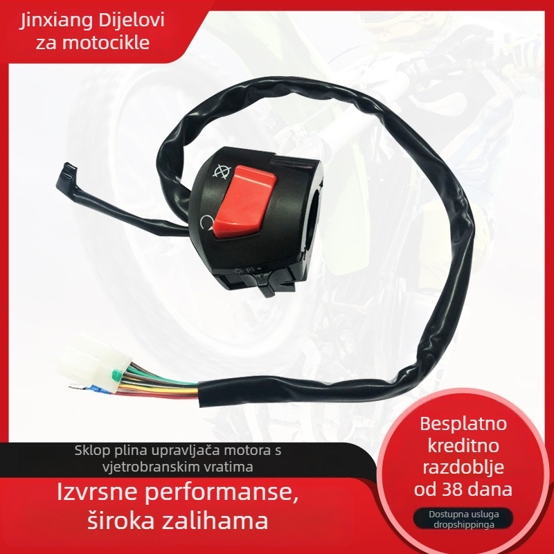 Skup prekidača za motocikl s zračnim vratima, kompatibilan s dvotočkašim i trotočkašim modelima, model CG King wind door, marka 061, težina 0,32 kg