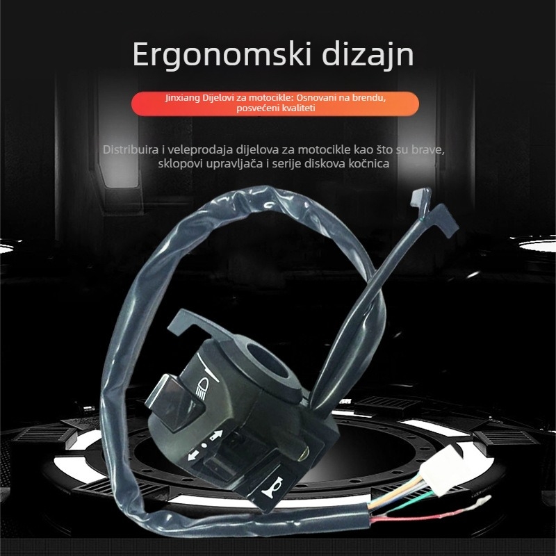 Skup prekidača za motocikl s zračnim vratima, kompatibilan s dvotočkašim i trotočkašim modelima, model CG King wind door, marka 061, težina 0,32 kg