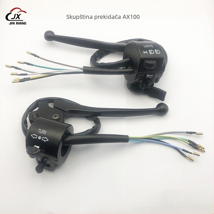 Skup prekidača za motocikl AX100, marka JX, model AX100, kompatibilan s AX100