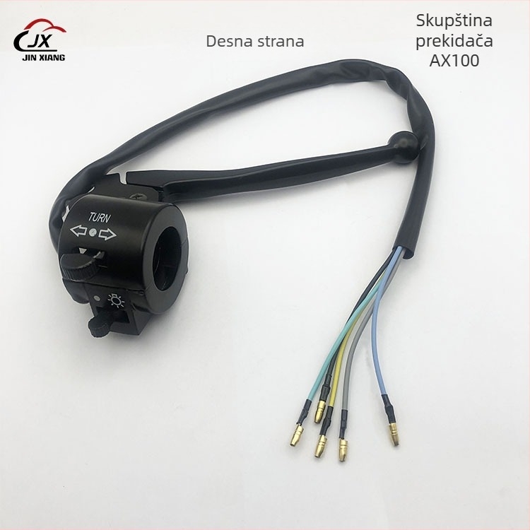 Skup prekidača za motocikl AX100, marka JX, model AX100, kompatibilan s AX100