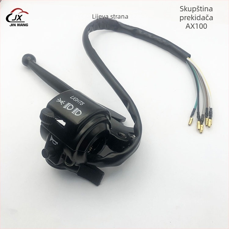 Skup prekidača za motocikl AX100, marka JX, model AX100, kompatibilan s AX100