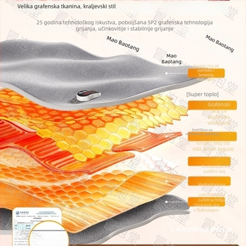 Graphene grijaća uloška za cipele, uredski pod-stolni grijač, USB napajanje