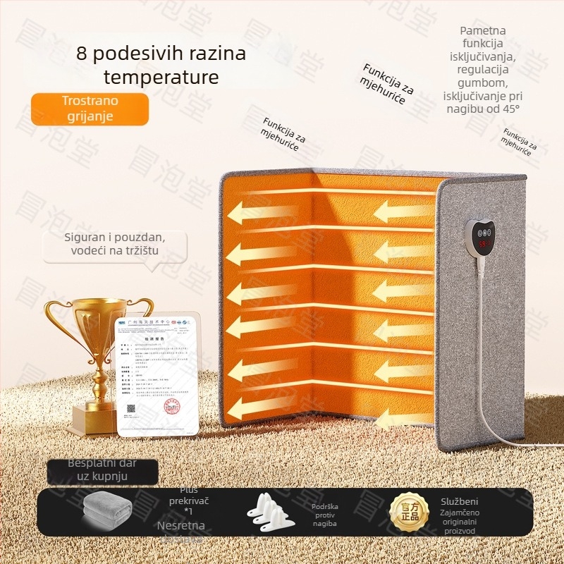 Graphene grijaća uloška za cipele, uredski pod-stolni grijač, USB napajanje